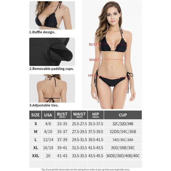 Women's Multicolour 80% Polyamide, 20% Spandex Wavy Bikini Set - Picture 4 of 7